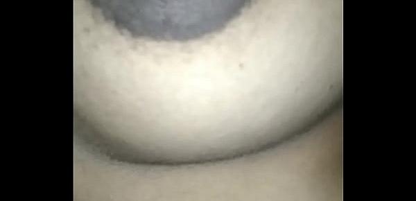  I am playing with my big boobs and nipples hubby filming...